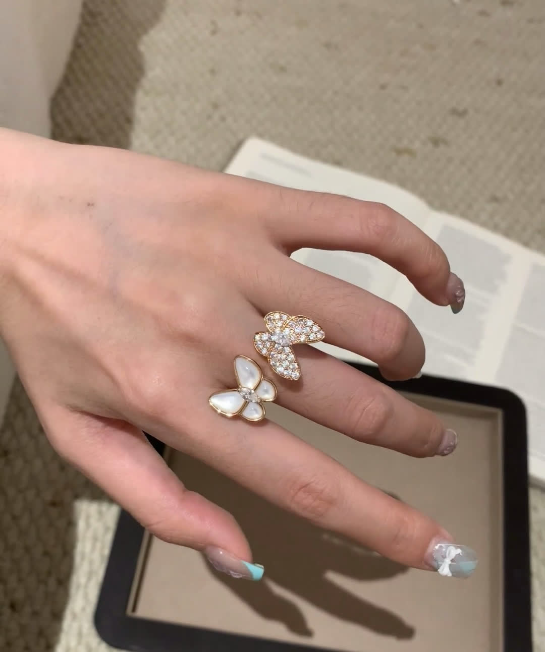 Van Cleef & Arpels Butterfly Stud Earrings